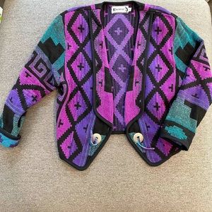 EUC vintage southwestern geo Kokopelli blazer